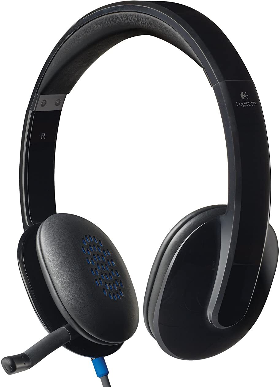 Logitech High-performance USB Headset H540 for Windows and Mac for podcast